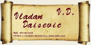 Vladan Daišević vizit kartica